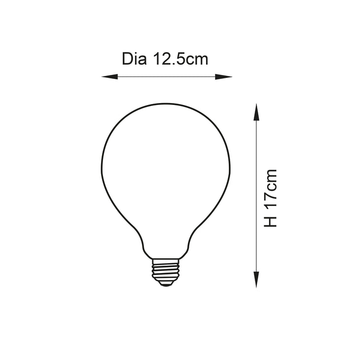 Endon 102614 Opaline 1lt Accessory Opal glass 12W LED E27 Warm White - westbasedirect.com