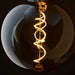 Endon 102620 Spiral 1lt Accessory Amber glass 4W LED E27 Warm White - westbasedirect.com