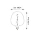 Endon 102622 Swirl 1lt Accessory Amber glass 4W LED E27 Warm White - westbasedirect.com