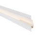 Saxby 102665 Rigel Wall Flange Plaster-in 2m Aluminium Profile/Extrusion White Matt white paint & opal pc - westbasedirect.com