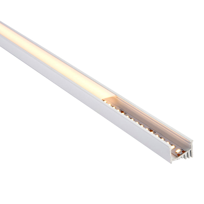 Saxby 102666 Rigel Recessed Wall Washer 2m Aluminium Profile/Extrusion White Matt white paint & opal pc - westbasedirect.com