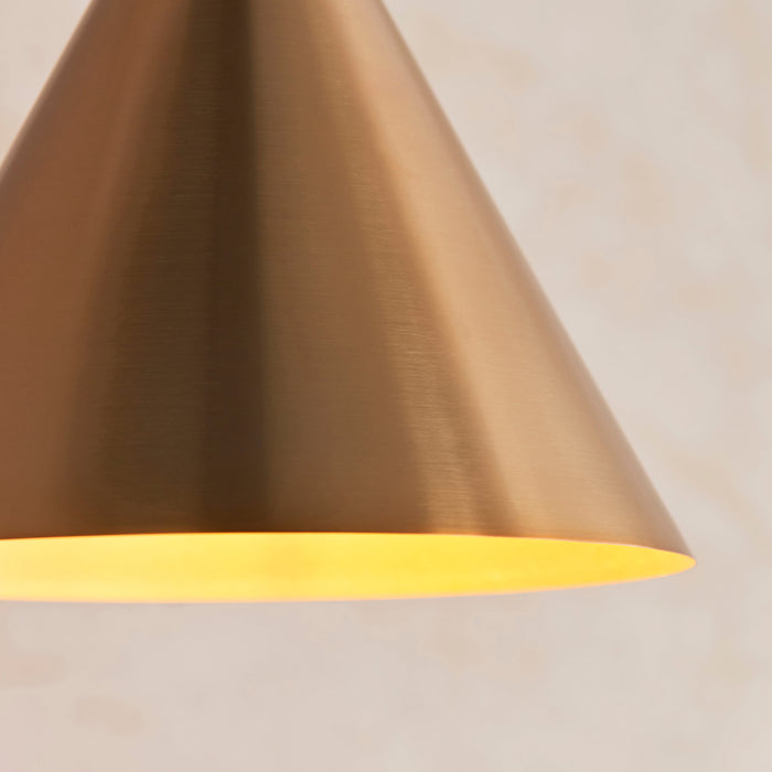 Endon 102891 Cape Pendant Warm antique brass plate 10W LED E27 (Required)