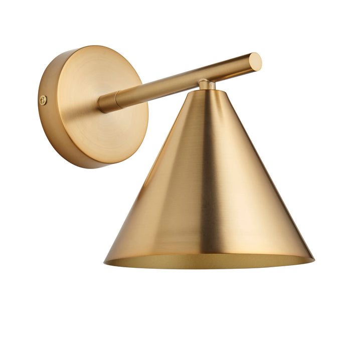 Endon 102893 Cape Wall Warm antique brass plate 7W LED E14 (Required)