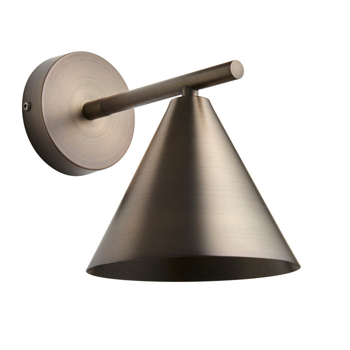 Endon 102894 Cape Wall Brushed antique bronze plate 7W LED E14 (Required)