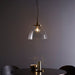 Endon 102926 Hansen Grand 1lt Pendant Antique brass plate & clear glass 10W LED E27 (Required) - westbasedirect.com