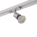 Saxby 103846 Arezzo Mini track Head satin chrome 35W Satin chrome effect plate & satin chrome plastic 35W GU10 reflector (Required) - westbasedirect.com