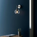 Endon 104052 Allegra 1lt Wall Bright nickel plate & clear spiral glass 7W LED E14 (Required) - westbasedirect.com