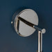 Endon 104052 Allegra 1lt Wall Bright nickel plate & clear spiral glass 7W LED E14 (Required) - westbasedirect.com