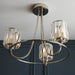 Endon 104107 Berenice 3lt Semi flush Bright nickel plate & clear glass 3 x 6W LED E14 (Required) - westbasedirect.com