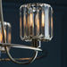 Endon 104107 Berenice 3lt Semi flush Bright nickel plate & clear glass 3 x 6W LED E14 (Required) - westbasedirect.com