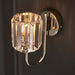 Endon 104109 Berenice 1lt Wall Bright nickel plate & clear glass 6W LED E14 (Required) - westbasedirect.com