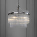 Endon 104113 Marietta 3lt Pendant Bright nickel plate & clear glass 3 x 7W LED E14 (Required) - westbasedirect.com