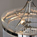 Endon 104113 Marietta 3lt Pendant Bright nickel plate & clear glass 3 x 7W LED E14 (Required) - westbasedirect.com