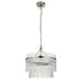 Endon 104113 Marietta 3lt Pendant Bright nickel plate & clear glass 3 x 7W LED E14 (Required) - westbasedirect.com