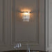 Endon 104114 Marietta 1lt Wall Bright nickel plate & clear glass 6W LED E14 (Required) - westbasedirect.com