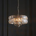 Endon 104466 Clifton 3lt Pendant Bright nickel plate & clear crystal glass 3 x 6W LED E14 (Required) - westbasedirect.com