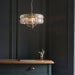 Endon 104466 Clifton 3lt Pendant Bright nickel plate & clear crystal glass 3 x 6W LED E14 (Required) - westbasedirect.com