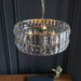 Endon 104466 Clifton 3lt Pendant Bright nickel plate & clear crystal glass 3 x 6W LED E14 (Required) - westbasedirect.com