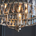 Endon 104466 Clifton 3lt Pendant Bright nickel plate & clear crystal glass 3 x 6W LED E14 (Required) - westbasedirect.com