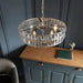 Endon 104467 Clifton 5lt Pendant Bright nickel plate & clear crystal glass 5 x 6W LED E14 (Required) - westbasedirect.com