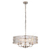 Endon 104467 Clifton 5lt Pendant Bright nickel plate & clear crystal glass 5 x 6W LED E14 (Required) - westbasedirect.com