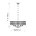 Endon 104467 Clifton 5lt Pendant Bright nickel plate & clear crystal glass 5 x 6W LED E14 (Required) - westbasedirect.com