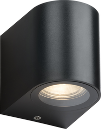 Knightsbridge ALC1BK ALANA 230V IP65 GU10 Polycarbonate Single Wall Light - Black