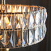 Endon 106243 Clifton 3lt Pendant Antique brass plate & clear crystal glass 3 x 6W LED E14 (Required) - westbasedirect.com