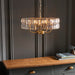 Endon 106244 Clifton 5lt Pendant Antique brass plate & clear crystal glass 5 x 6W LED E14 (Required) - westbasedirect.com