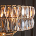 Endon 106244 Clifton 5lt Pendant Antique brass plate & clear crystal glass 5 x 6W LED E14 (Required) - westbasedirect.com