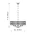 Endon 106244 Clifton 5lt Pendant Antique brass plate & clear crystal glass 5 x 6W LED E14 (Required) - westbasedirect.com