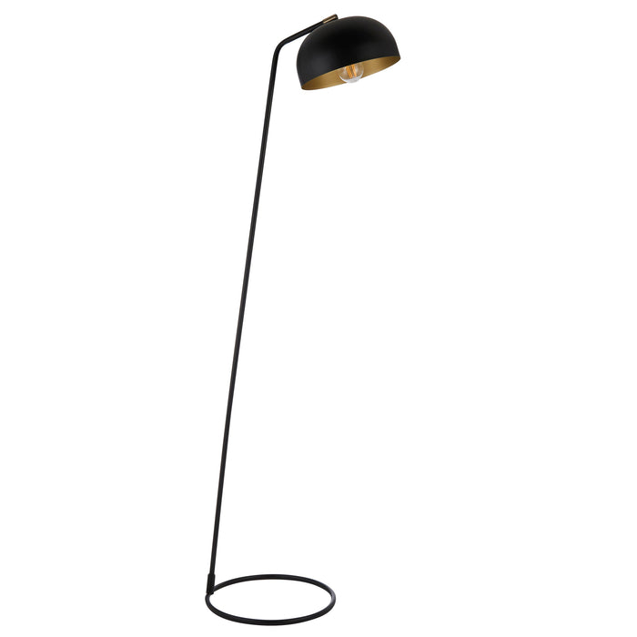 Endon 106337 Brair New 1lt Floor Matt black & antique brass paint 10W LED E27 (Required) - westbasedirect.com