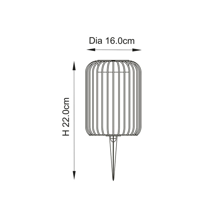 Endon 106476 Dusk 1lt Floor Matt black 0.25W LED (SMD 2835) Warm White - westbasedirect.com