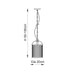 Endon 106710 Lambeth Ribbed 1lt Pendant Antique brass plate & clear ribbed glass 10W LED E27 (Required) - westbasedirect.com