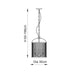 Endon 106711 Lambeth Ribbed 4lt Pendant Antique brass plate & clear ribbed glass 4 x 6W LED E14 (Required) - westbasedirect.com