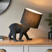 Endon 106787 Barack Bear 1lt Table Matt black & black fabric 10W LED E27 (Required) - westbasedirect.com