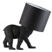 Endon 106787 Barack Bear 1lt Table Matt black & black fabric 10W LED E27 (Required) - westbasedirect.com