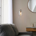 Endon 106923 Lyra 1lt Pendant Clear textured glass & antique brass plate 10W LED E27 (Required) - westbasedirect.com