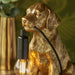 Endon 107364 Labrador Puppy Table Vintage gold paint & matt black 7W LED E14 (Required) - westbasedirect.com