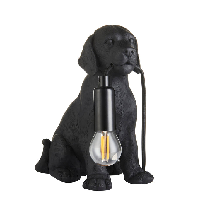 Endon 107365 Labrador Puppy Table Matt black 7W LED E14 (Required)
