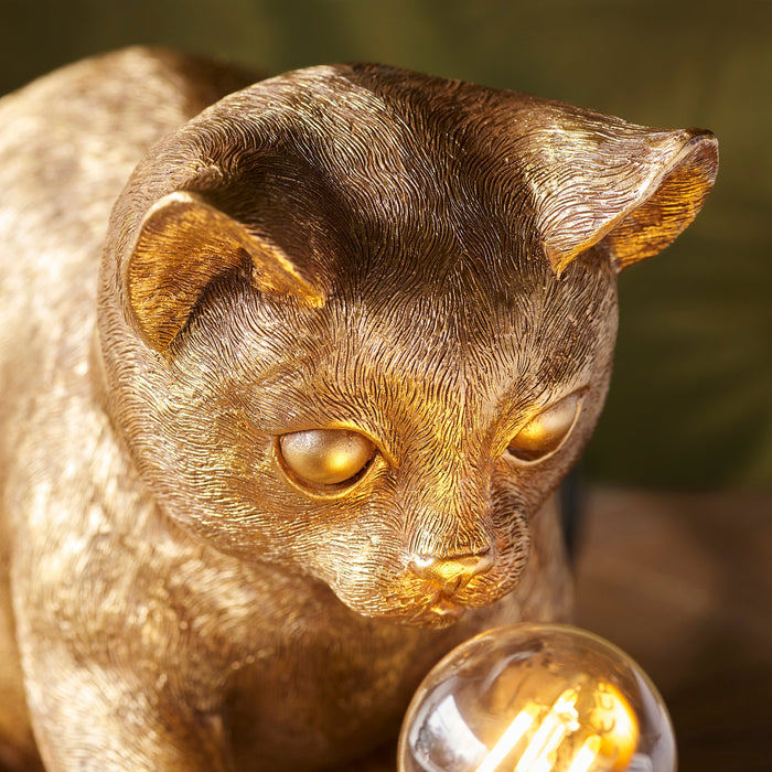 Endon 107389 Kitten Table Vintage gold paint & matt black 7W LED E14 (Required)