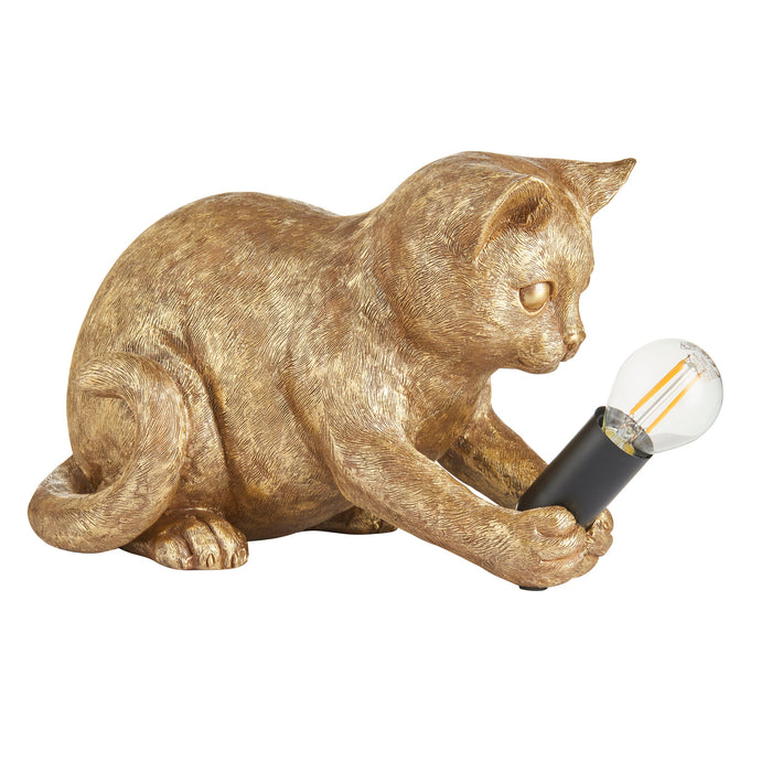 Endon 107389 Kitten Table Vintage gold paint & matt black 7W LED E14 (Required)