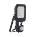 Saxby 107639 Guard PIR 10W Floodlight IP65 Matt Black Paint & Clear Glass Cool White 4000K - westbasedirect.com