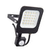 Saxby 107640 Guard PIR 20W Floodlight IP65 Matt Black Paint & Clear Glass Cool White 4000K - westbasedirect.com