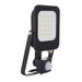 Saxby 107640 Guard PIR 20W Floodlight IP65 Matt Black Paint & Clear Glass Cool White 4000K - westbasedirect.com