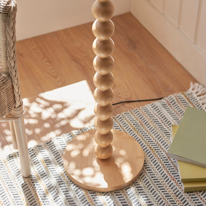 Endon 107674 Cane Floor Base Natural bamboo 10W LED E27 (Required)
