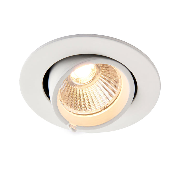 Saxby 108288 Axial CCT 10.5W Round 10.5W Matt white paint & clear pc 10.5W LED module (COB) CCT - westbasedirect.com