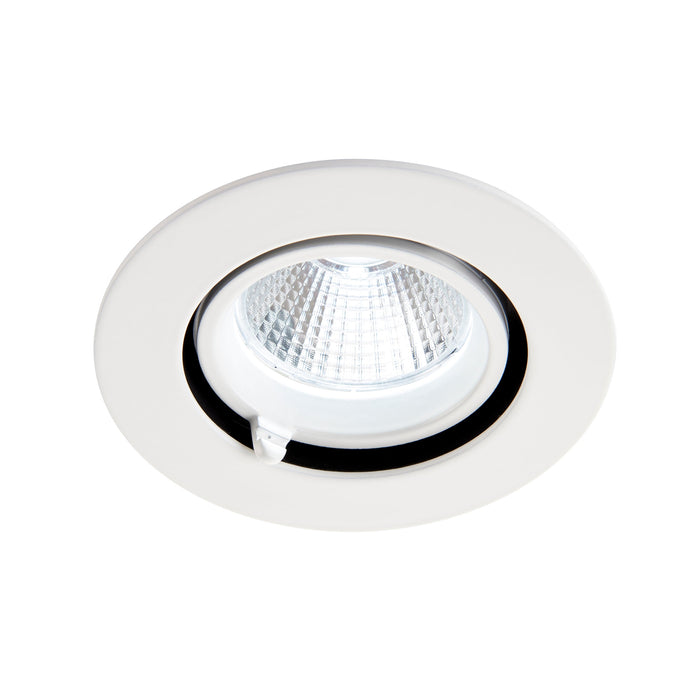 Saxby 108289 Axial CCT 15W Round 15W Matt white paint & clear pc 15W LED module (COB) CCT