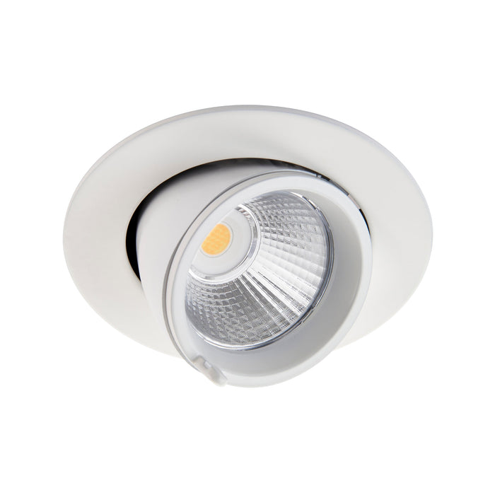 Saxby 108289 Axial CCT 15W Round 15W Matt white paint & clear pc 15W LED module (COB) CCT