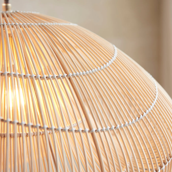 Endon 109203 Misra Pendant Shade Natural rattan 10W LED E27 or B22 (Required)